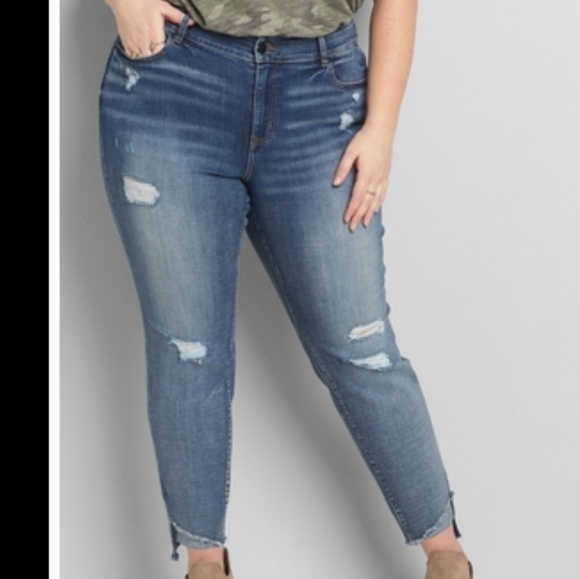 Lane Bryant Casual NWT signature fit skinny jeans size 26 - Picture 10 of 11